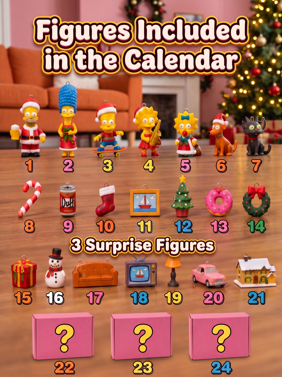 Advent Calendar Pink Donut